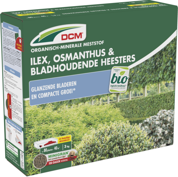 DCM ILEX/OSMANTUS/BLADHOUDENDE HEESTERS 3KG