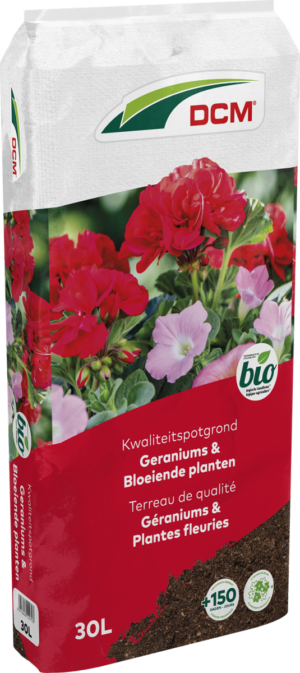 DCM POTGR GERANIUM/BLOEIENDE PLANTEN 30L