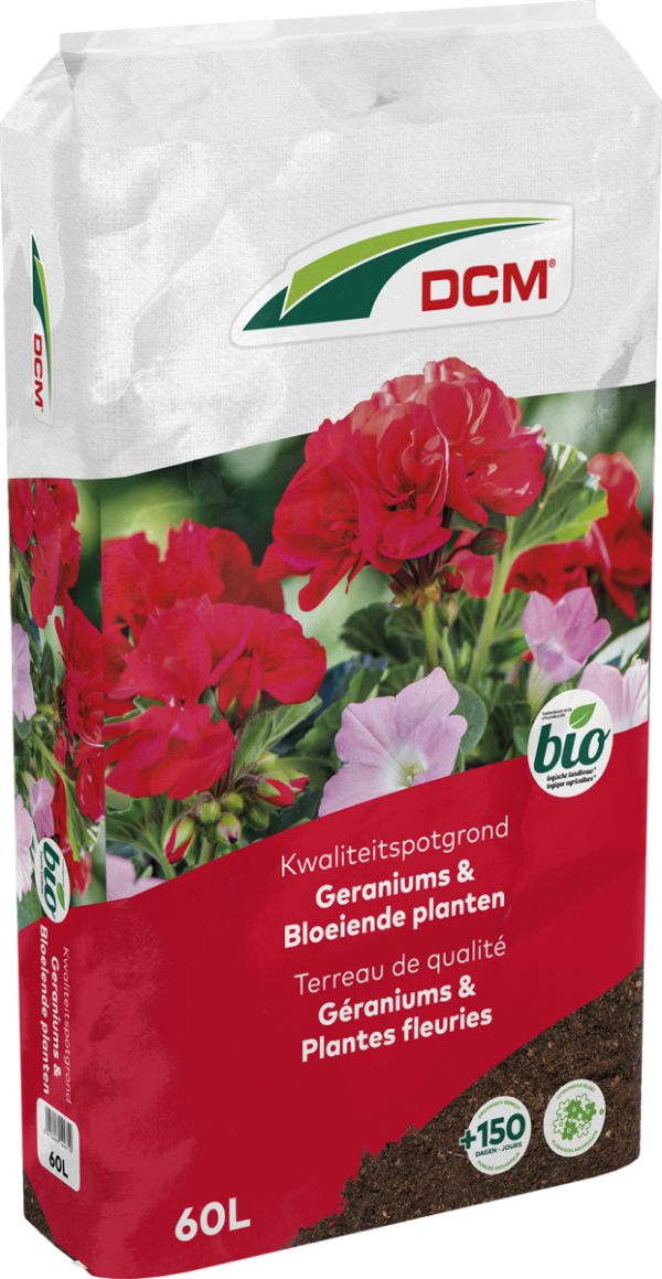 DCM POTGR GERANIUM/BLOEIENDE PLANTEN 60L