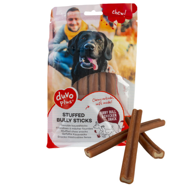 chew! Gevulde bully sticks 15cm - 10pcs