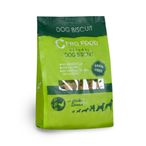 CPRO FOOD DOG BISCUIT CHICKEN & SPINACH (grain free) 400g