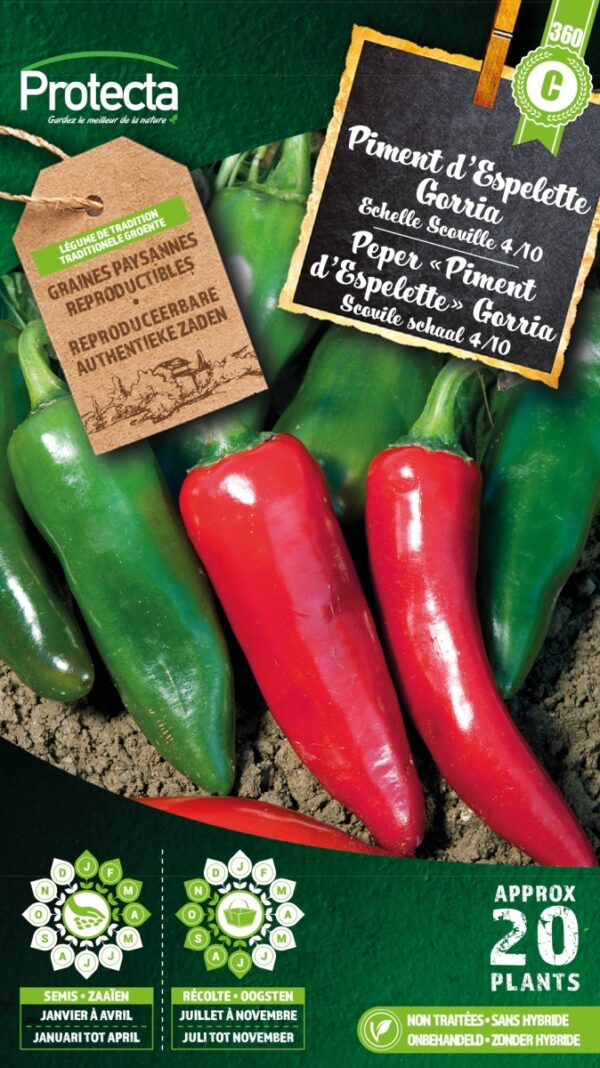 Peper """"Piment d'Espelette"""" Gorria