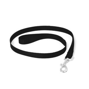 Nylon leiband L-XL 100cm/25mm zwart