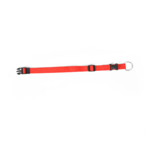 Nylon halsband verstelbaar XS-S 22-35cm rood