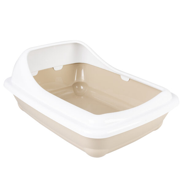 Kattentoilet birba met rand mocaccino 56x39x21,5cm