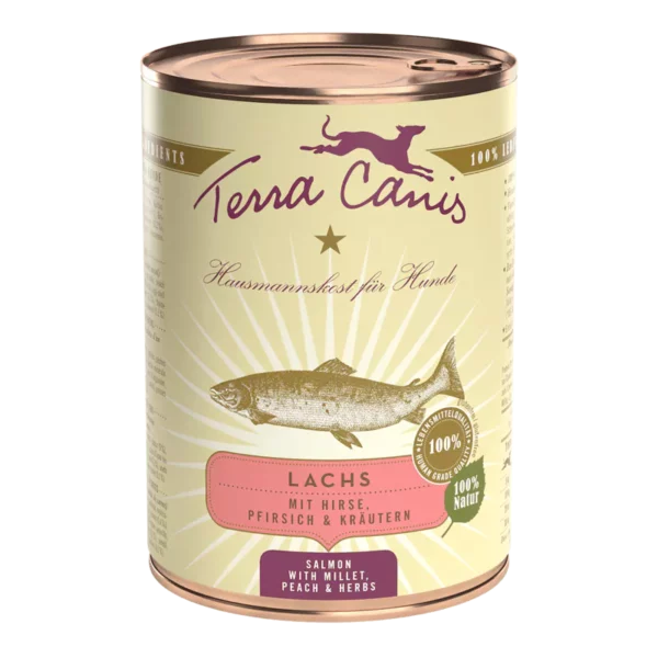 TERRA CANIS CLASSIC ZALM MET GIERST, PERZIK & KRUIDEN - 400 G