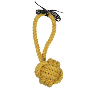 Are you knots' bal met lus 25cm geel
