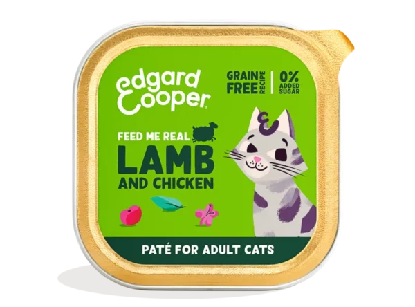 Lamb and free-run chicken paté for adult cats 85g