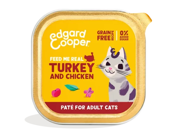 Free-run turkey and chicken paté for adult cats 85g