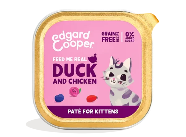 Free-run duck and chicken paté for kittens 85g