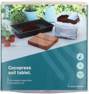 SOGO Cocopress tablet 1 liter, 10x10cm