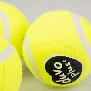 Tennisbal 3st - 6cm geel