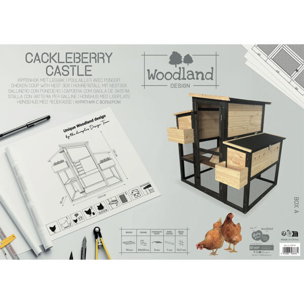 Woodland design kippenhok Cackleberry C. 123x95x125cm