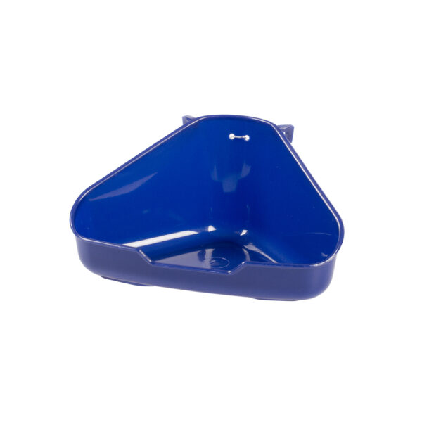 Hoektoilet Voor Knaagdieren 37,5x26,5x15,5cm blauw