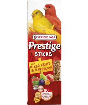 Sticks Kanaries met Gemengd Fruit & Paardenbloem- 2 stuks 60g