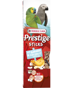 Sticks Papegaaien met Banaan & Kokostopping - 2 stuks 140g