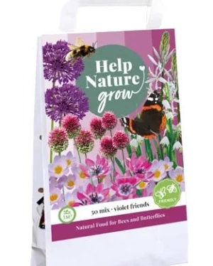 X 1 TAS VIOLET FRIENDS - HELP NATURE GROW I