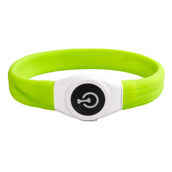 Flash light ring maxi USB Silicon 45x2,5x1cm groen