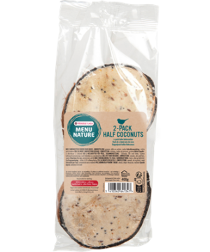 2-pack halve kokosnoten 400g