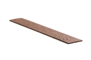 Recylat recht 2m x 14cm x 1cm bruin