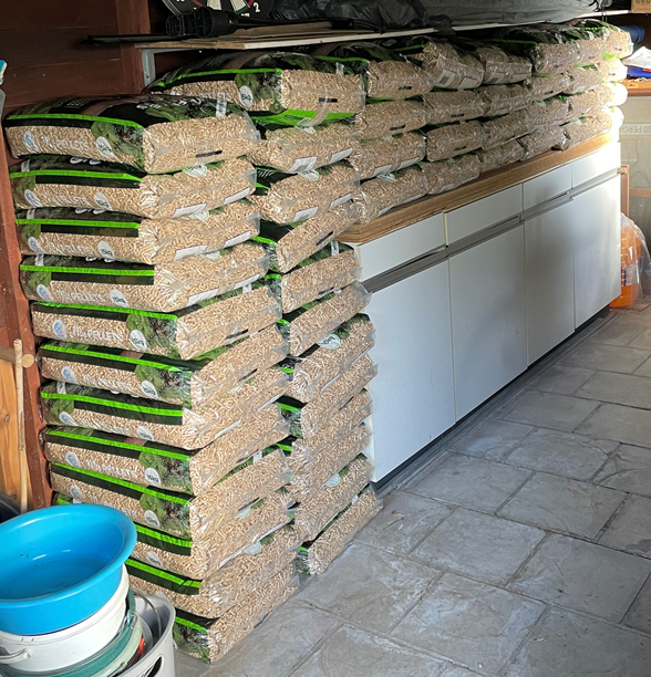 Houtpellets My Pellets 15kg - 70 zakken per pallet - geleverd en gestapeld