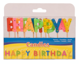 SET KAARSJES HAPPY BIRTHDAY