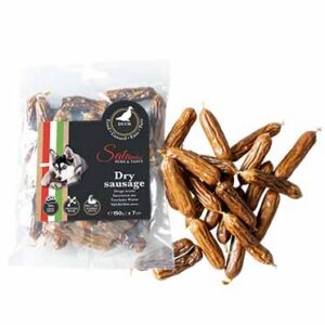 Salamini Droge worst - eend +/-7cm - 150g - +/- 22pcs