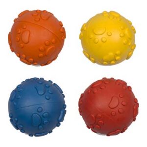 Dogtoy Rubber Bal Met Pootjes Mix 7cm