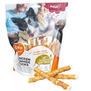 meat! kip & runderhuid sticks S-12.5cm-400g