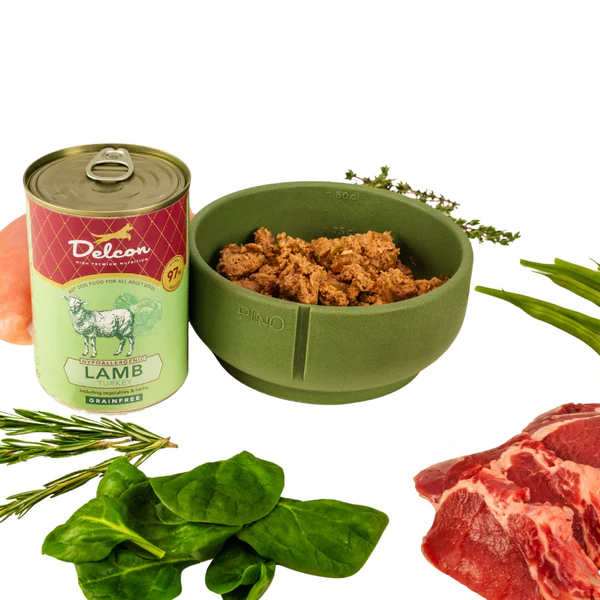 Delcon Wet Dog Food Lamb & Turkey 395gr