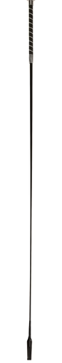 Dressuurzweep met glitter, zwart, 120 cm, met slag
