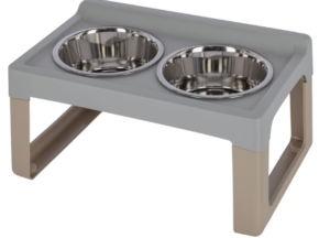 Voerbak Lifter, 57x35x30cm, 2 x 2000 ml, grijs/taupe